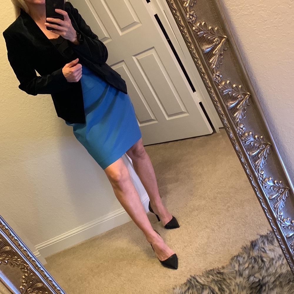 Black Halo dress black/ blue Spaghetti straps